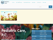 Tablet Screenshot of pediatric-care.org